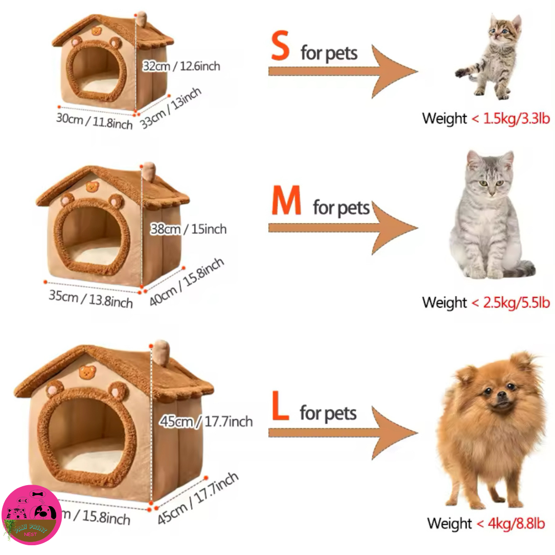 Nube de Sueños - Casita de Peluche para Mascotas en Varias Tallas